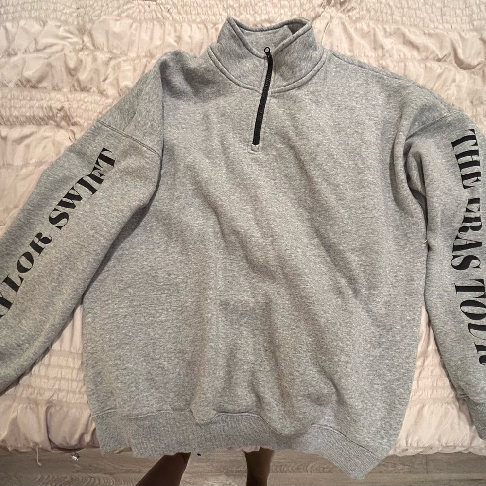 Taylor Swift Gray Quarter Zip Pullover